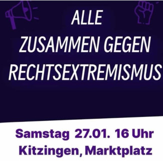 Demonstration gegen Rechtsextremismus