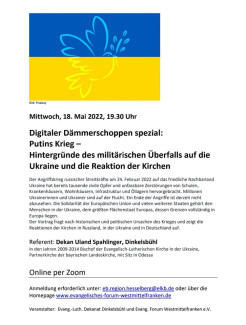 Vortrag über Ukraine-Krieg